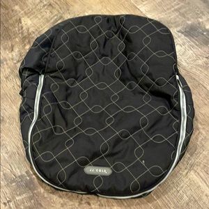 JJ Cole infant carrier fleece lined cover